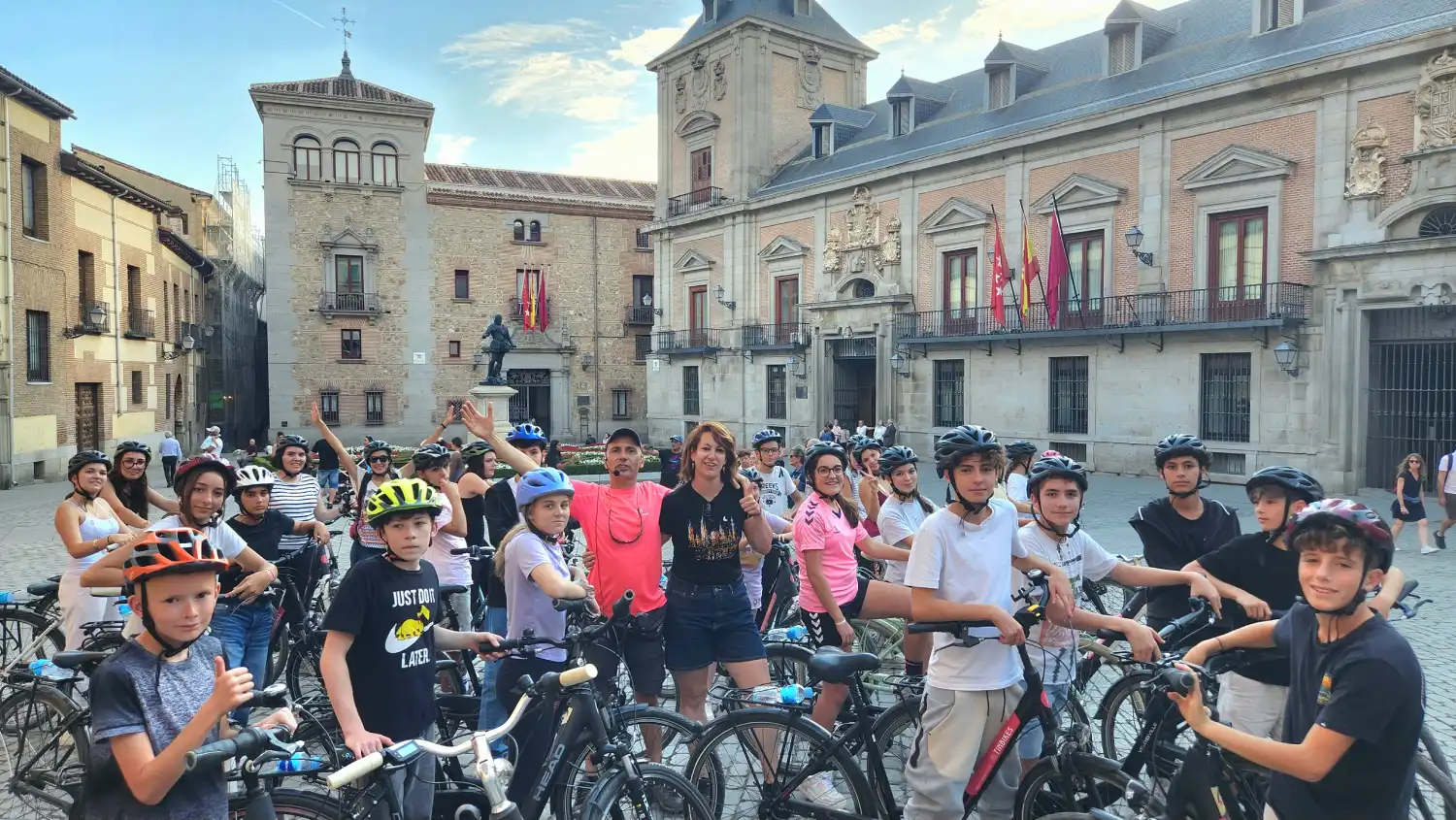 Tour à vélo scolaire à Madrid